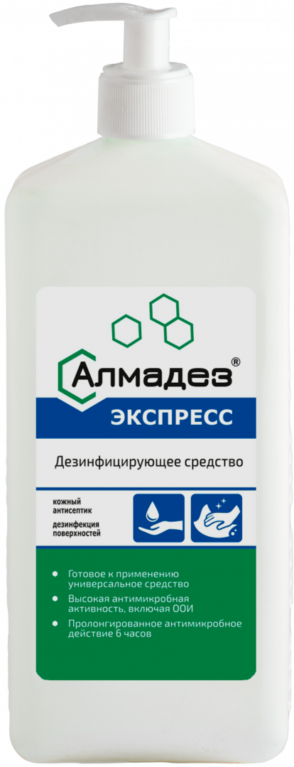 Алмадез-Экспресс, 1л. (насос-дозатор, антисептик)