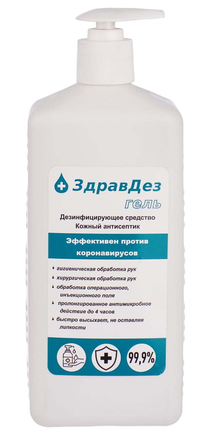 ЗдравДез-Гель, 1л. (насос-дозатор, антисептик) ЗДГ-573